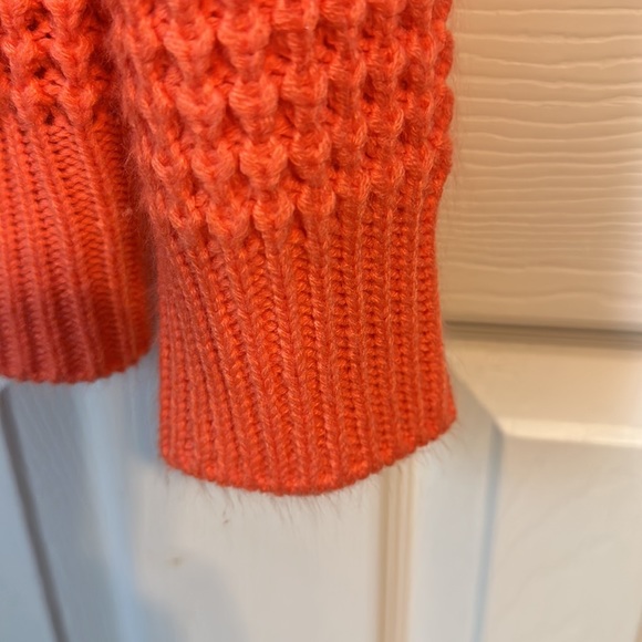 Zenana Premium Orange Waffle Style Cardigan - Picture 6 of 7